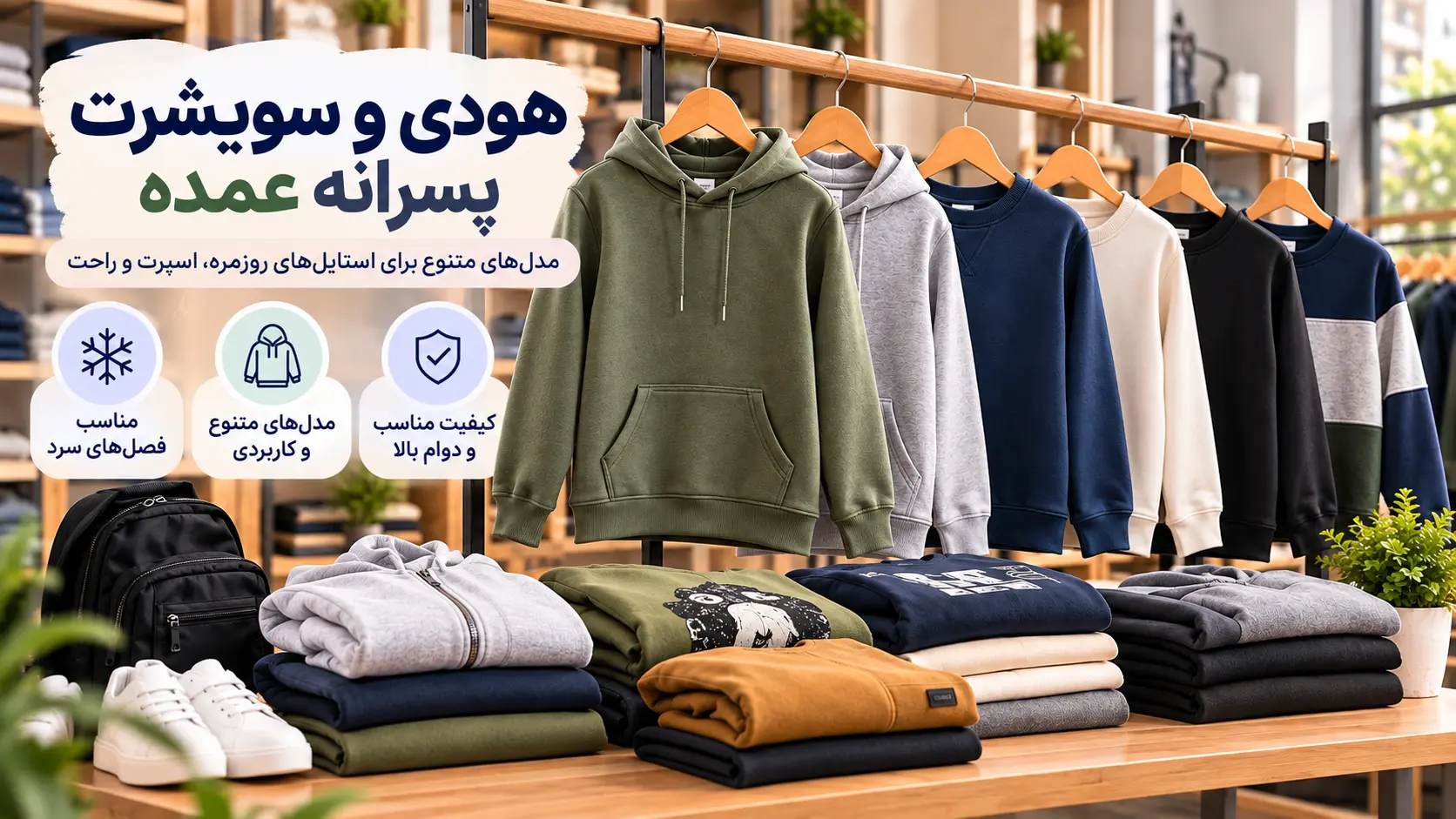 پسرانه هودی و سویشرت عمده - لینک ویترین